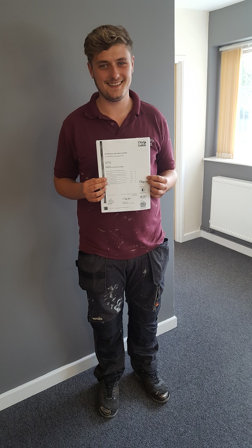 Niall Taylor Level 2 NVQ in Plumbing and Heating